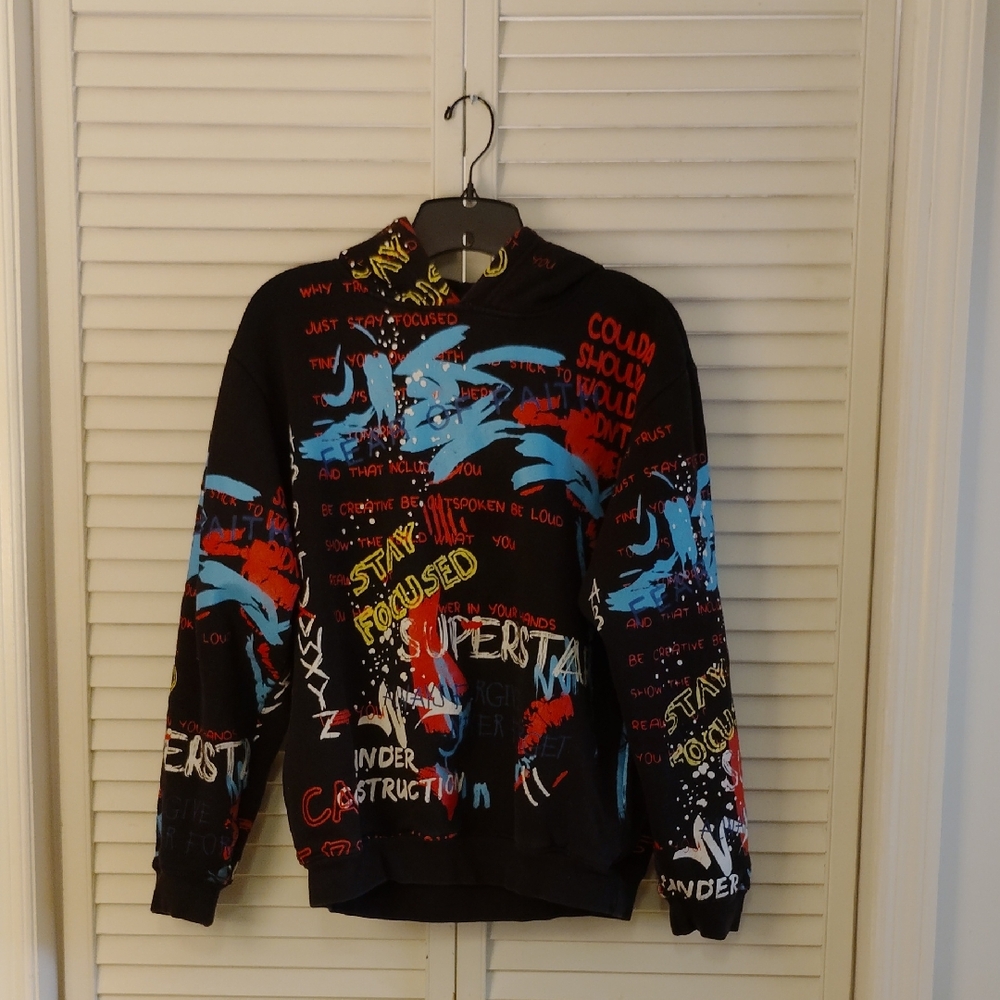 FWRD Denim Colorful Graphic Kids Hoodie
